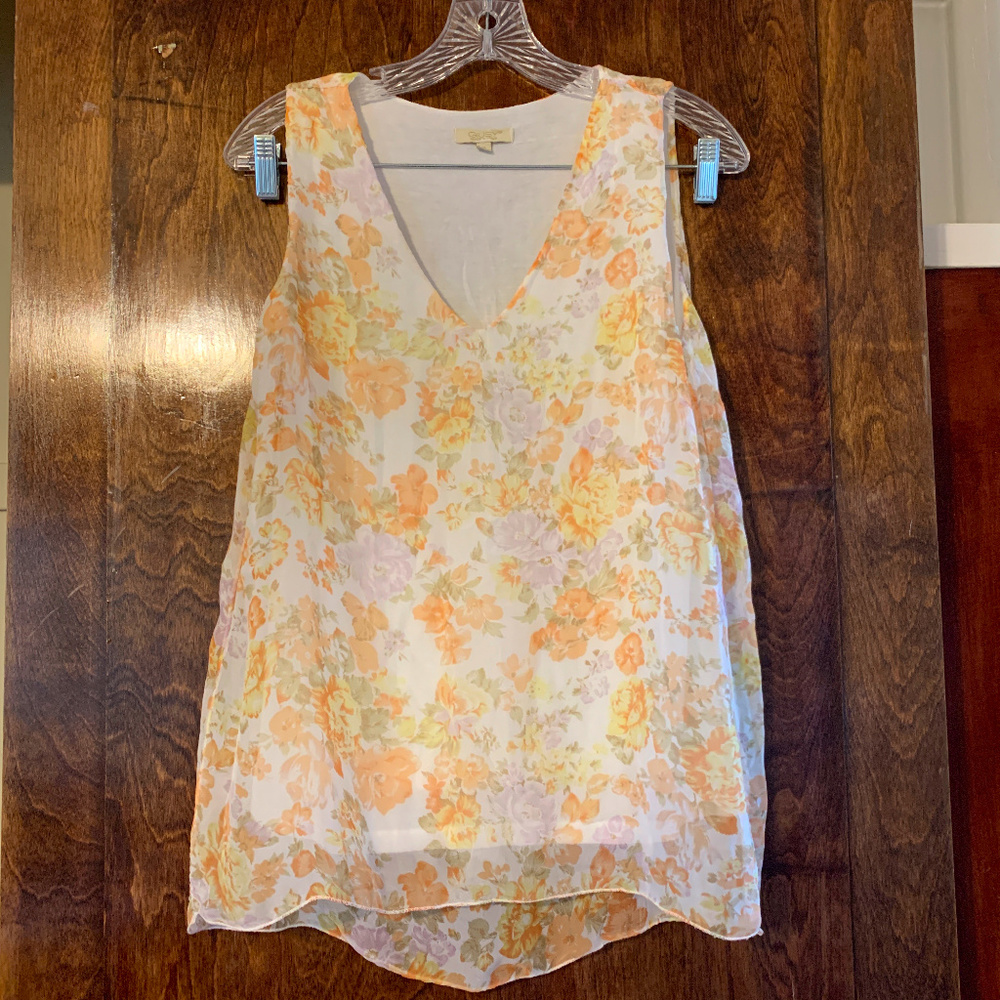 Gusy Italian Silk Floral Top